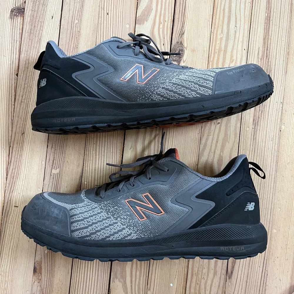 New Balance Speedware‎ Mens Size 14 Gray Black Composite Toe Safety Work Shoes